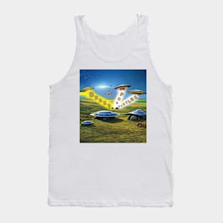 Brake For Turtles UFOs Tank Top